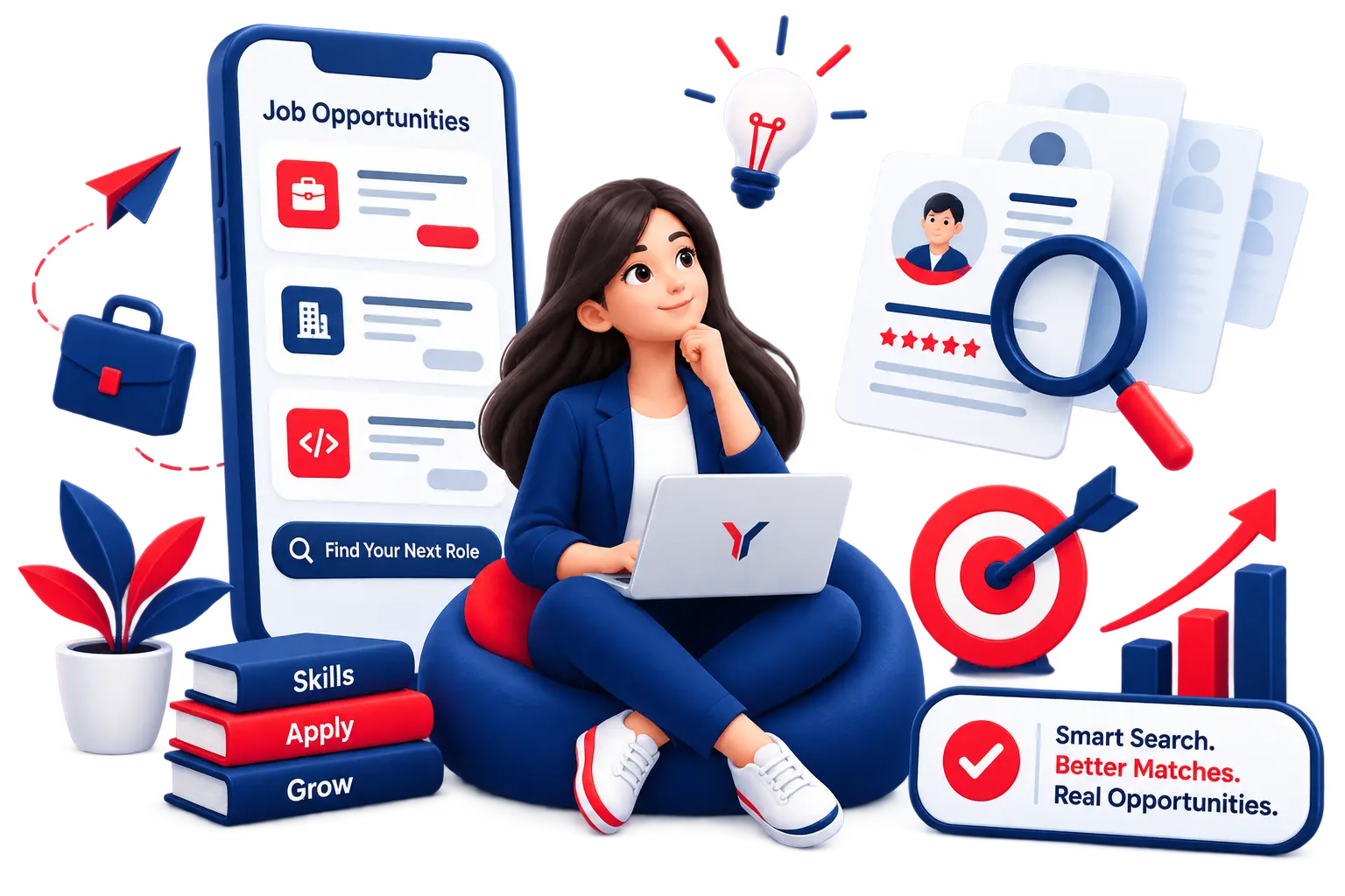 For job seekers illustration