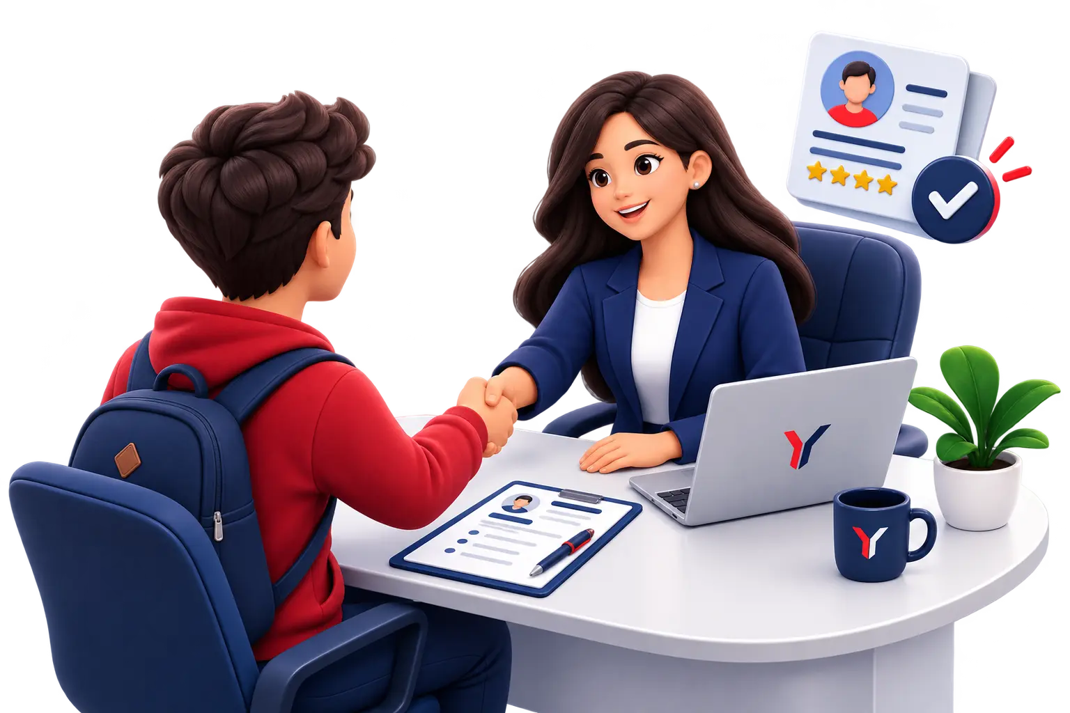 Reverse recruitment illustration